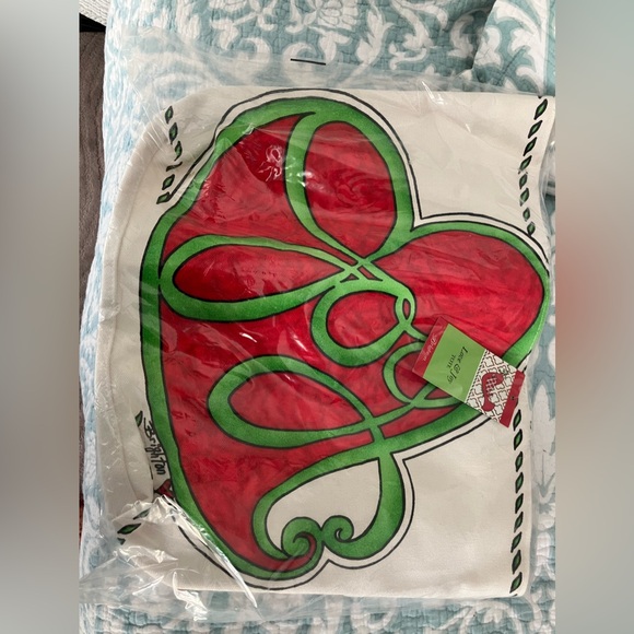 ❤️ NOV. 3 DAY SALE❤️NWT BRIGHTON. LOVE&JOY TOTE-LARGE OPEN CANVAS HOLIDAY BAG - Picture 5 of 9